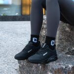 Hitmars Womens Trainers Running Shoes Wide Fit Sneakers Ladies Walking Shoes Lightweight Gym Shoes Breathable Athletic Sports Air Cushion Casual Jogging Shoes Black Blue Pink White Size 3.5-8 - Image 6