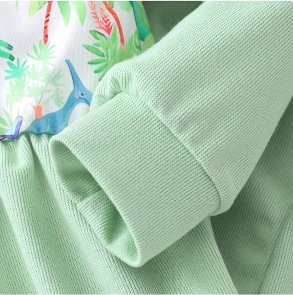 Girl Trousers Set Raglan Long Sleeve Ruffle Top Shirt Print Pants Kid 2 Pcs Outfits Clothes 3-7 Years - Image 4