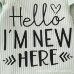 JiAmy Infant Baby Girls Outifts Newborn Daddy's Girl Ruffle Long Sleeve Tops Bodysuit and Bow Pants 2pcs Clothes Sets - Image 3