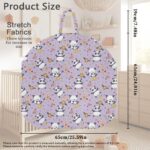 Babrukda Funny Panda Newborn Lounger Cover Daisy Floral Purple Pattern Baby Lounger Cover with Portable Handle Removable Slipcover for Infant Lounger Pillow Holiday Gifts (Lounger Not Included) -1 - Image 6