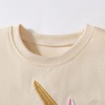 TCWWBB Toddler Girls Summer Short Outfits Clothes Set Kids Cute Unicorn Bunny Rainbow Animal Print Short Sleeve Cotton T-Shirt Tops and Shorts 2 Piece Crewneck Clothing Set Age 1-7 Years Old - Image 4