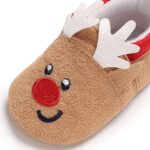 Christmas Shoes for Baby and Toddler Boys Ankle Boots Booties Winter Warm Boots Santa Reindeer Snowflakes Barefoot Feel Sizes 0-24 Months Footwear - Image 5