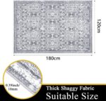 Large Boho Area Rug, 120 x 180 cm Mandala Modern Thick Carpet Rug, Washable Plush Fluffy Carpet Floor Rug, Anti-Skid indoor Chic Floor Mat for Bedroom Dining Room Lounges - Image 2