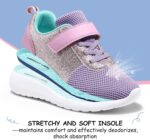 Girls Trainers Kids Athletic Shoes Toddlers Glitter Casual Lightweight Sneakers Sports Shoes Breathable Tennis Road Trail Running Shoes - Image 3