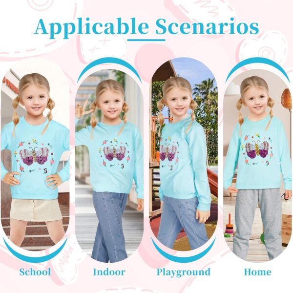 Baogaier Girls Sweatshirt Cotton Long Sleeve T Shirts Jumper Crew Neck Casual Kids Clothes Soft Comfort Breathable Toddler Cute Animal Print Pattern Pullover Tops Girl Clothing Age 2-7 Years - Image 4
