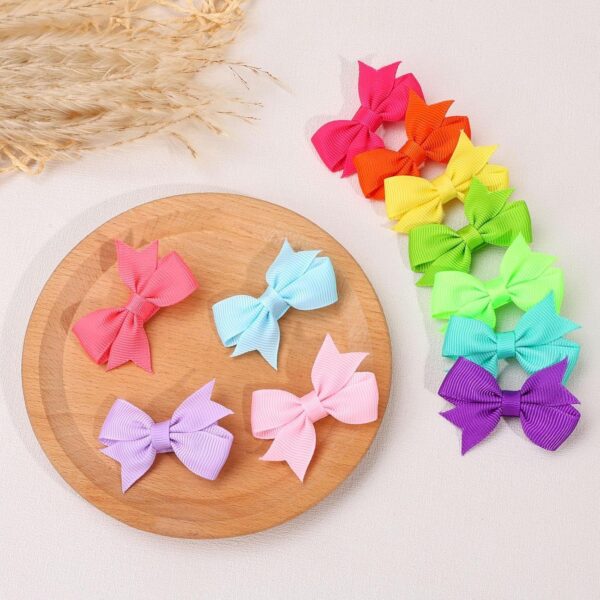 60Pieces Baby Girls Clips 2" Mini Hair Bow Grosgrain Ribbon Hair Bows with Fully Ribbon Lined Alligator Clips for Baby Girls Infant Toddlers Kids 30 Colors in Pairs - Image 6