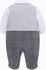 famuka Baby Boys Romper Infant Gentleman Bodysuit Wedding Clothes - Image 2