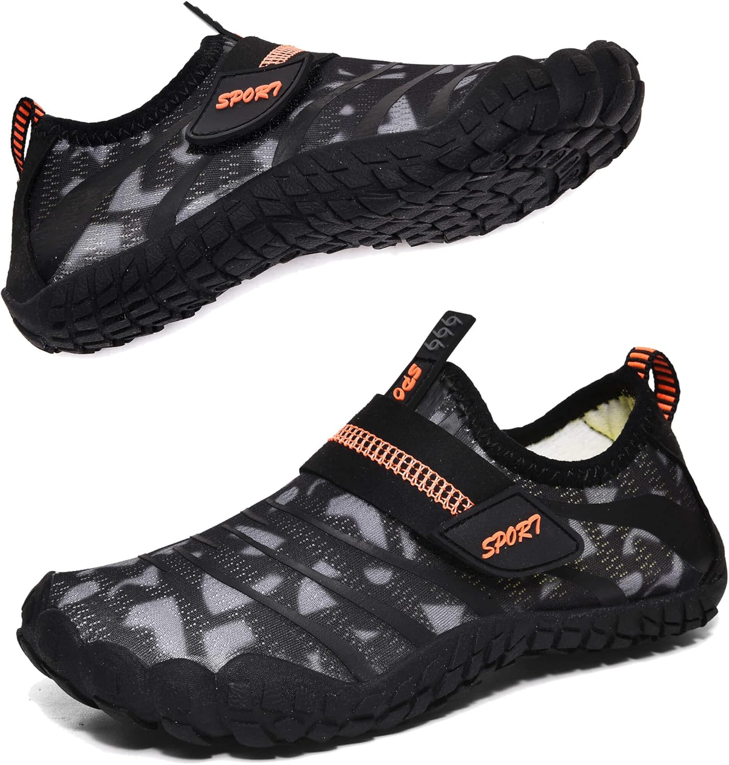 813lYlCh32L._AC_SL1500_.jpg Water Shoes Kids Boys Girls Beach Shoes Kids Aqua Swimmming Shoes Pool Barefoot Shoes Quick Dry Lightweight Kids Surfing Diving Shoes - Image 1