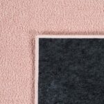 Paco Home Living Room Rug Plain Simple And Modern Short-Pile, Various Sizes and colours, Size:80x250 cm, Colour:Pink - Image 5