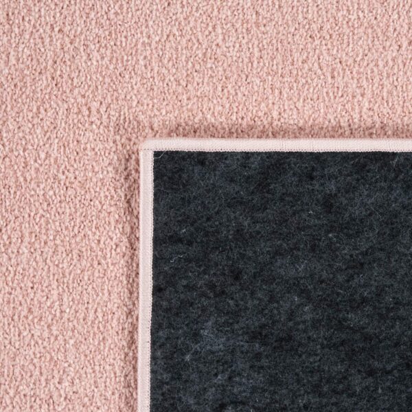Paco Home Living Room Rug Plain Simple And Modern Short-Pile, Various Sizes and colours, Size:80x250 cm, Colour:Pink - Image 5