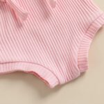 Fabumily Newborn Baby Boys Girls Suspender Shorts Unisex Infant Solid Color Ribbed Knitted Bloomers Overalls Summer Clothes - Image 6