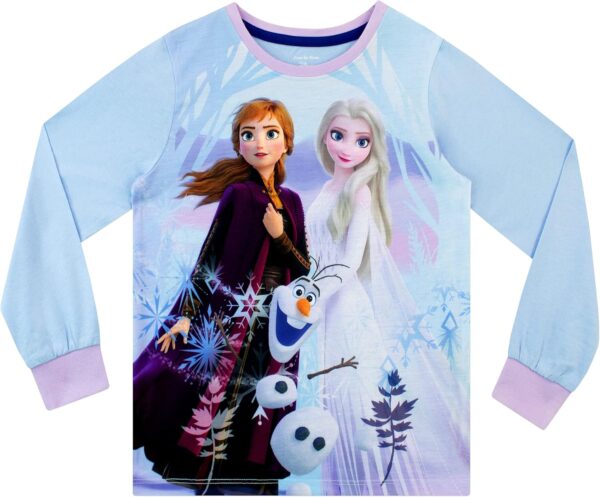 Disney Girls Pyjamas and Dressing Gown Set Frozen - Image 5