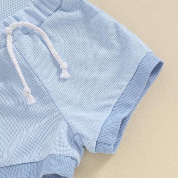 Newborn Baby Girl Clothes Set Short Sleeve Solid Romper Tops + Bloomers Shorts Infant Outfits Set - Image 5