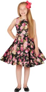 BlackButterfly Kids 'Audrey' Vintage 50's Girls Dress - Image 6