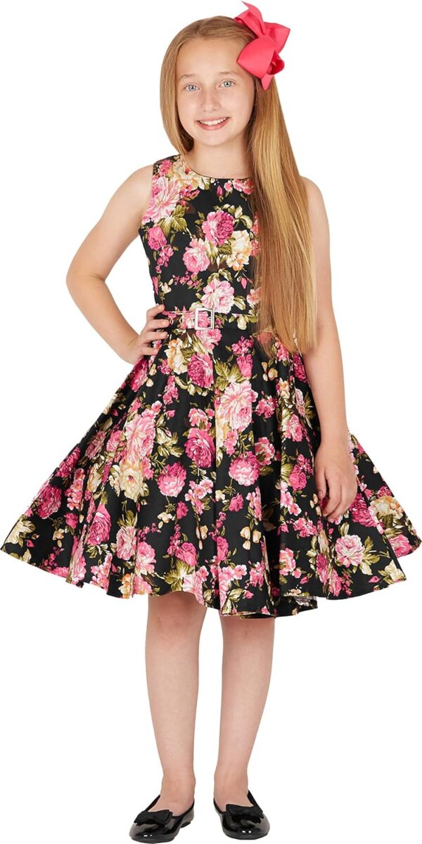 BlackButterfly Kids 'Audrey' Vintage 50's Girls Dress - Image 6