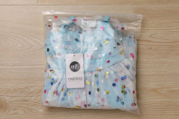 OMEWEE Baby Girl 1st Birthday Outfit Long Sleeve Romper Dress Floral/Cow/Candy Print Dress with Headband Socks 3PCS Spring Clothes Cake Smash Party Photograph - Image 7