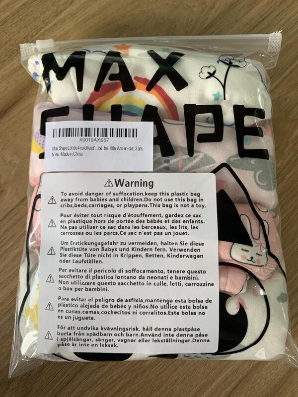 Max Shape Potty Training Pants Girls 2T,3T,4T,Toddler Training Underwear for Baby Girls 4 Pack - Image 7