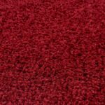 BORING PANDA Living Room Rug - Cosy, Soft and Easy-to-Clean Area Rugs for Bedrooms and Kitchens, (Red, 120 cm Round) - Image 4