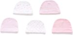 Kiddiezoom Baby Boys Girls Cotton Cap Mitten - 10 Pack Soft Cotton Baby Hats Baby Scratch Mitten Gloves Mitten - Image 2