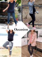 Love2Mi 3PCS Maternity Shirt Short Sleeves Maternity Wear T-Shirt Casual Maternity Tops - Image 2