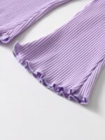 Zoputey Infant Baby Girl Clothes Bow Tops + Flared Pants Cute Outfit Set for Baby Girl - Image 7