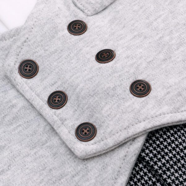 famuka Baby Boys Romper Infant Gentleman Bodysuit Wedding Clothes - Image 6