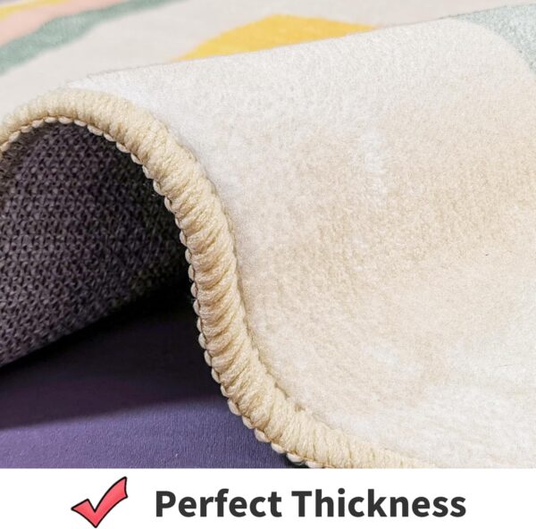 Rainbow Sky Hopscotch Game Rugs, Kids Bedrooms Rugs, Kids Play Mat Soft Floor Carpet for Bedroom Playroom Nursery,Great Gift for Girls & Boys (Rainbow Hopscotch, 120 * 170 CM) - Image 4