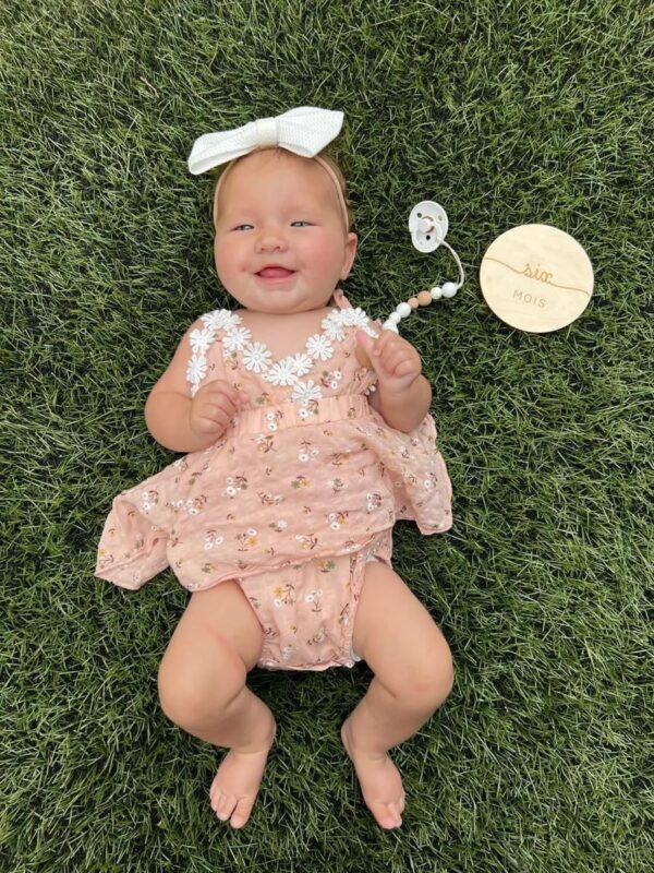 Zoputey Baby Girl Dress Floral Print for Infant Baby Girl Romper Cute Outfit Set - Image 4