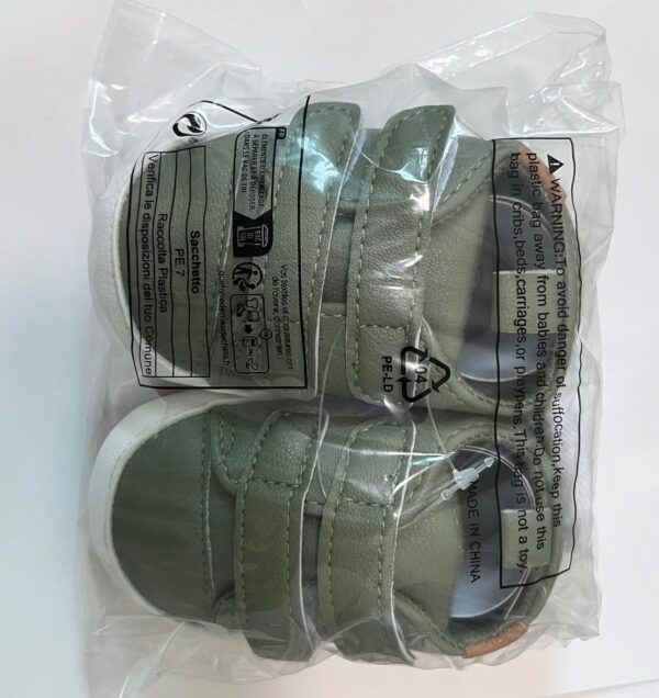 Baby Girls Boys Sneakers Toddler PU Leather First Walking Shoes Anti-Slip Infant Newborn Prewalker Sneakers for 0-18 Months with Sock - Image 5