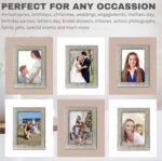 Picture Frame 7 x 5, Silver, Freestanding and Wall Mountable, 13 x 18 cm, 7x5 Picture Frames, Silver 5x7 Photo Frames, 7x5 Photo Collage Gallery Display - Image 2