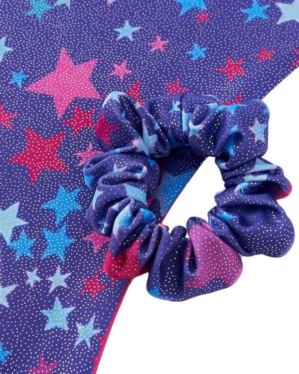 Gogokids Girls Three-Piece Gymnastics Set with Shorts, Kids Gymnastics Sleeveless Leotard with Gem Stones, Girls' Sparkling Gymnastics Outfit with Color Block Design Athletic Dancewear for Ages 3-12 - Image 5