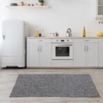 Area Rugs – Low Pile, Contemporary Rugs for Living Rooms, Bedrooms, Dining Rooms, and Entryways - Modern Design, No Shedding Construction - Grey, 80x150 cm - Image 4