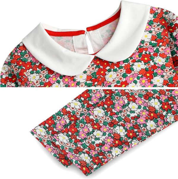 KAKU NANU Girls' Dresses Long Sleeve 2-7 Years Cotton Baby Girl Dress Tops A-Line Cartoon Casual Dresses - Image 5