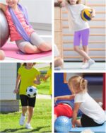 Auranso Girls Cycling Shorts 5-12 Years PE Dance Short Leggings Kids Summer Over Knee Half Length Cycle Shorts 3 Pack - Image 7