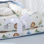 Baby Lounger with Pillow,Baby Lounger for Newborn Portable,Baby Nest Cosleeping for Baby in Bed Adjustable Size & Strong Zipper Lengthen Space to 24 Months(Animal World Blue) - Image 4