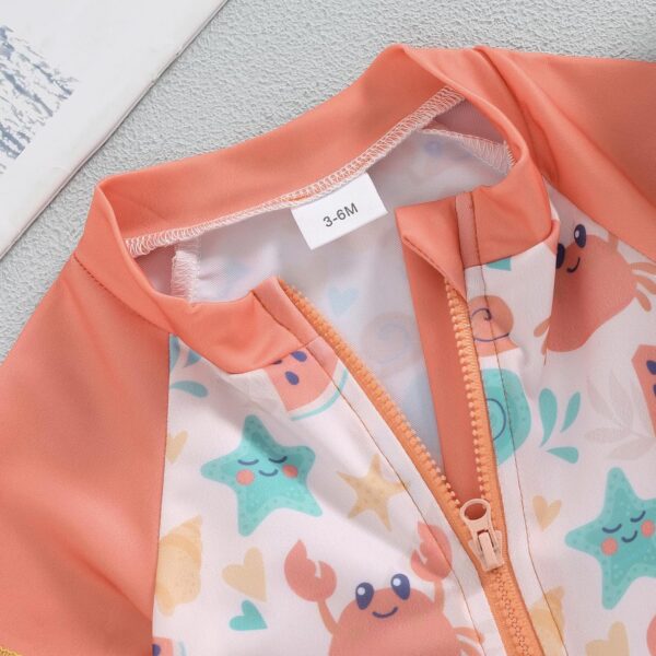 YILEEGOO Toddlers Baby Boys 3-Piece Swimsuit Trunk Rashguard Set and Sun Hat Short Sleeve Swimwear Bathing Suit Sunsuit Swim Shirt UPF 50+ - Image 5