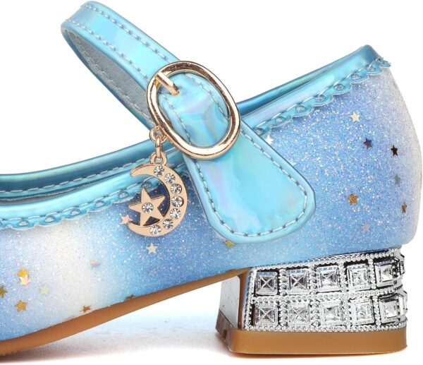 Girls Princess Shoes Toddlers Sequin Sweet Bows Sandals Little Girls Party Pumps Sparkle Wedding Dress Shoes - Image 5