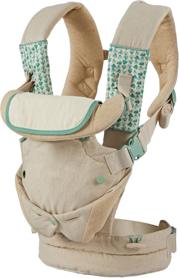 Infantino - Flip 4-in-1 Nature & Nurture Convertible Carrier - 4 Positions - Adjustable Lumbar - Waist Belt - Head Support - Ergonomic Seat - Padded Shoulder Straps - Recycled Materials - 1 Unit - Image 10