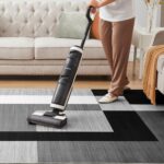 AMEHA Rugs Living Room – Milo Black & Grey Area Rugs for Bedroom Small Bedside Mat40x60 cm Modern Kitchen Carpet - Geometric Style Durable Super Soft Non Slip Non Shedding Floor Rug Easy Clean - Image 5