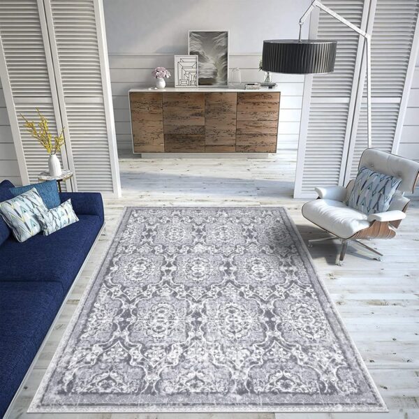 Large Boho Area Rug, 120 x 180 cm Mandala Modern Thick Carpet Rug, Washable Plush Fluffy Carpet Floor Rug, Anti-Skid indoor Chic Floor Mat for Bedroom Dining Room Lounges - Image 7