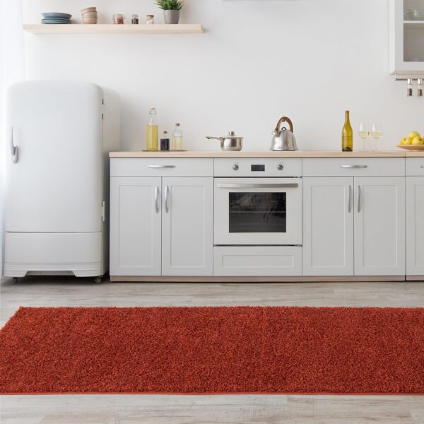 Living Room Rug - Cosy, Soft and Easy-to-Clean Area Rugs for Bedrooms and Kitchens, (Terra, 80 x 300 cm) - Image 3