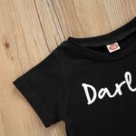 Fabumily Newborn Baby Girl Clothes Set Letter Short Sleeve Tassel T Shirt Bloomer Shorts Headband 3Pcs Infant Summer Outfits - Image 3