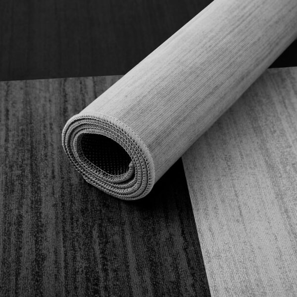 AMEHA Rugs Living Room – Milo Black & Grey Area Rugs for Bedroom Small Bedside Mat40x60 cm Modern Kitchen Carpet - Geometric Style Durable Super Soft Non Slip Non Shedding Floor Rug Easy Clean - Image 6