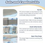 YooxArmor Baby Hip Carrier, Hip Carrier for Baby with Adjustable Waistband Support, Baby Carrier with Hip Seat for Newborn to Toddler Up to 66 Lbs, Baby Holder Carrier with Various Pockets for Dad Mom - Image 5