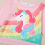 SOLOYEE Kids Clothes 2pcs Girls Clothing T Shirt & Jeans Set for 12Months-5T Girls Perfect as Birthday or Baby Easter Outfit - Image 5