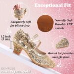 Princess Dress Up Shoes Girls' Mary Jane Shoes - Girls Party Pumps - Flower Girl Wedding Party Girls Sparkly Shoes - Image 3