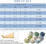 FEOYA Baby Slippers Socks 3 Pairs Anti Slip Infant Baby Floor Sock Slippers Newborn Boys Girls Breathable First Walking Shoes Winter Thermal Step Socks Christmas Baby Gift - Image 2