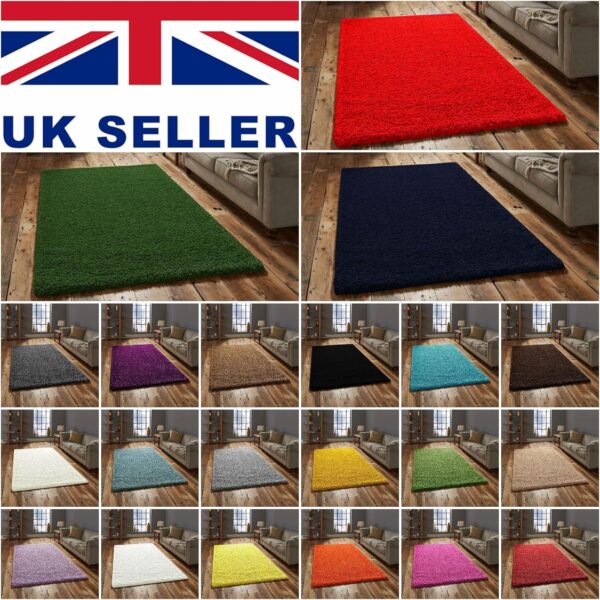 Rugs4Sale Vista 3cm Thick Pile Modern Luxurious Non-Shedding Traditional Shaggy rugs Ideal For Bedroom, Hall, Kids Baby Room, Indoor/Outdoor Rugs Runners Carpet mat(40x60cm) - Image 6