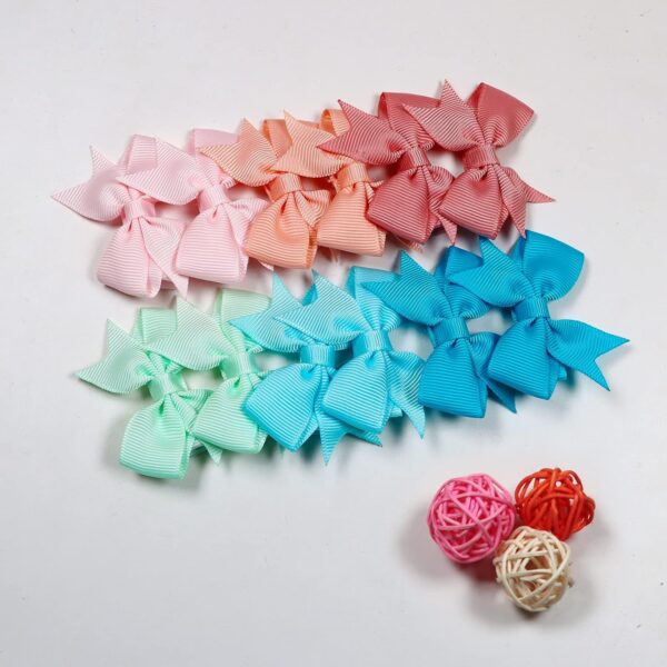 60Pieces Baby Girls Clips 2" Mini Hair Bow Grosgrain Ribbon Hair Bows with Fully Ribbon Lined Alligator Clips for Baby Girls Infant Toddlers Kids 30 Colors in Pairs - Image 7