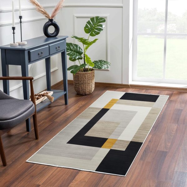 Rugs Living Room Indoor Bedroom Rug Soft Touch Premium Quality Geometric Style Printed Area Rug Modern Floor Carpet (60x110cm, Milo) - Image 6